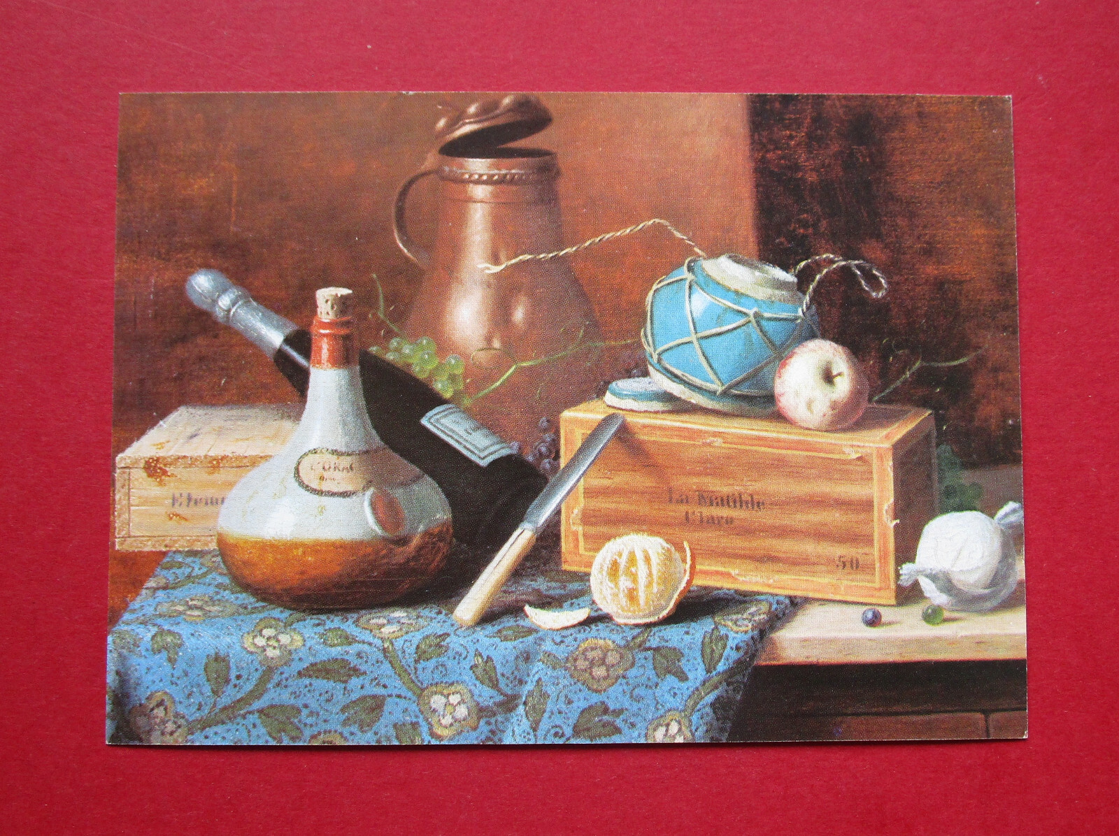 AMERICAN ART 5.75″ x 4.10″ STILL LIFE 1883 by WILLIAM M. HARNETT