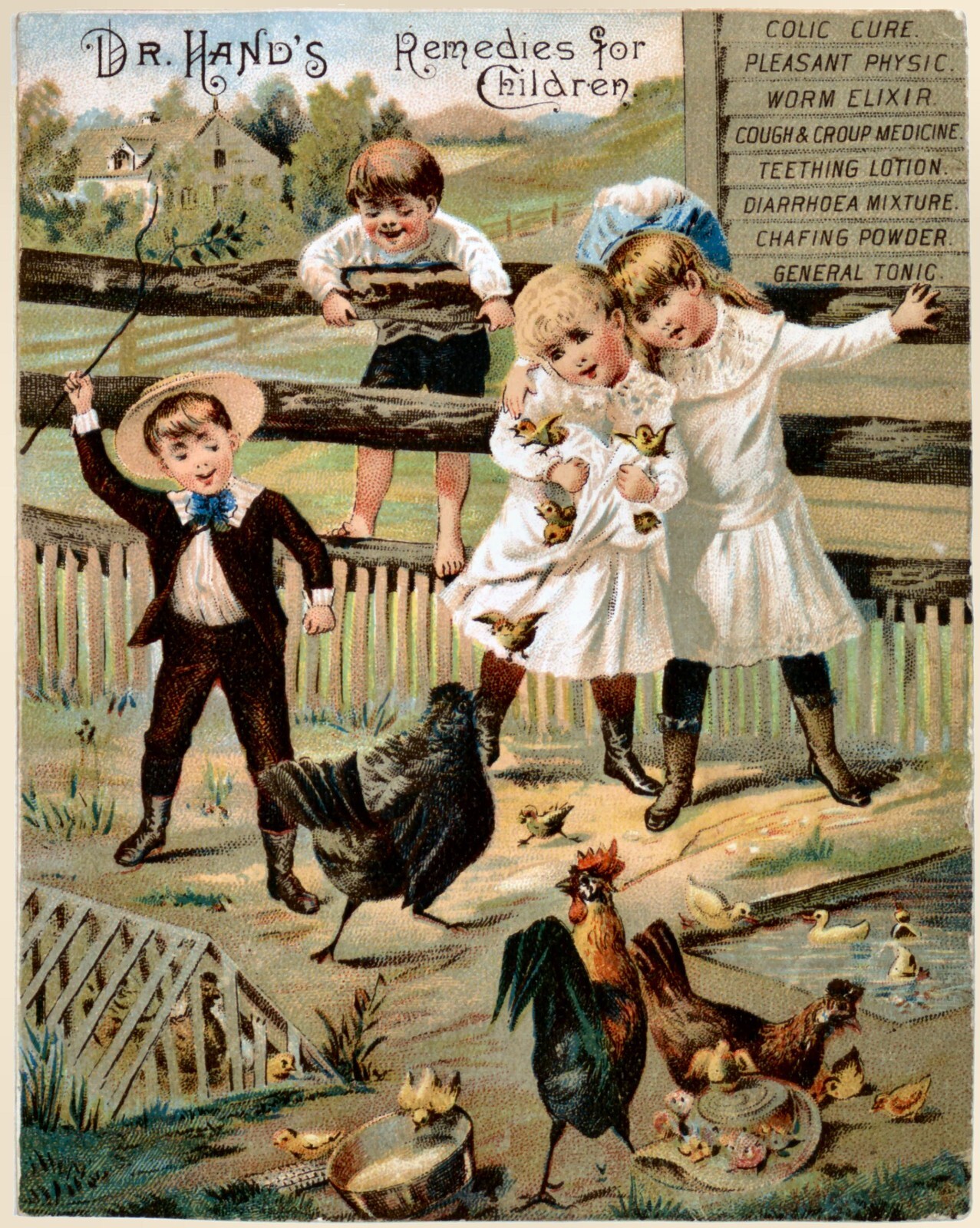 Remedies For Children Ad 11 x 17 Giclee Reproduction Print Premium Matte Paper