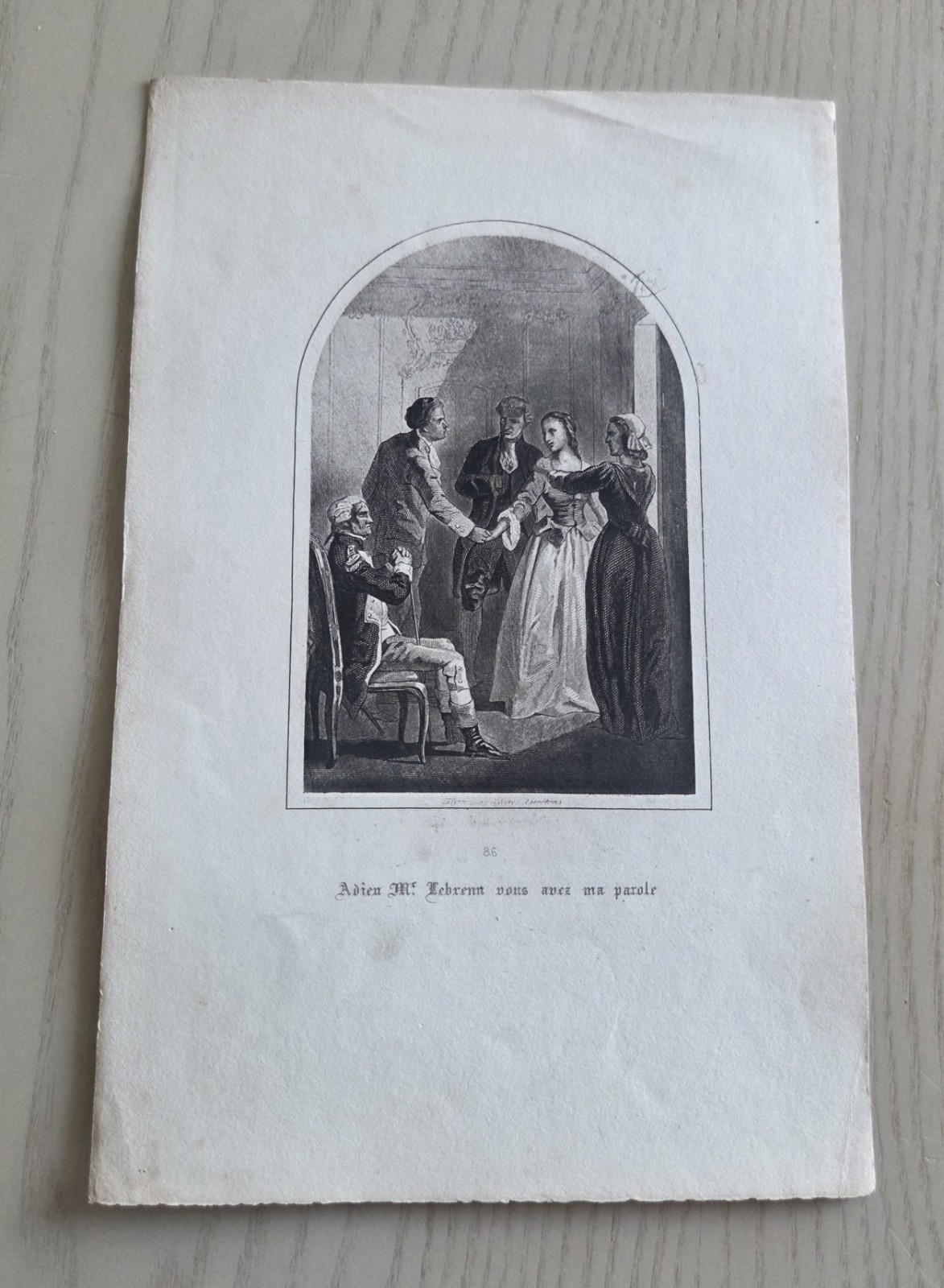 1900s Vintage French Etching (7″ x 10 3/4″)