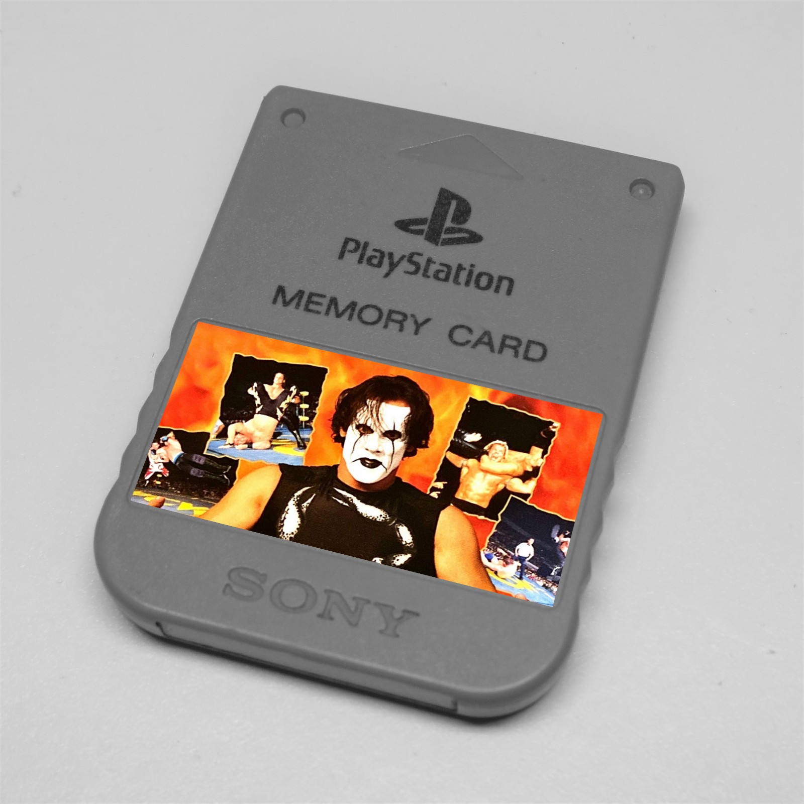 WWF / WWE Wrestling Collection – Custom PlayStation 1 (PS1) Memory Card Stickers