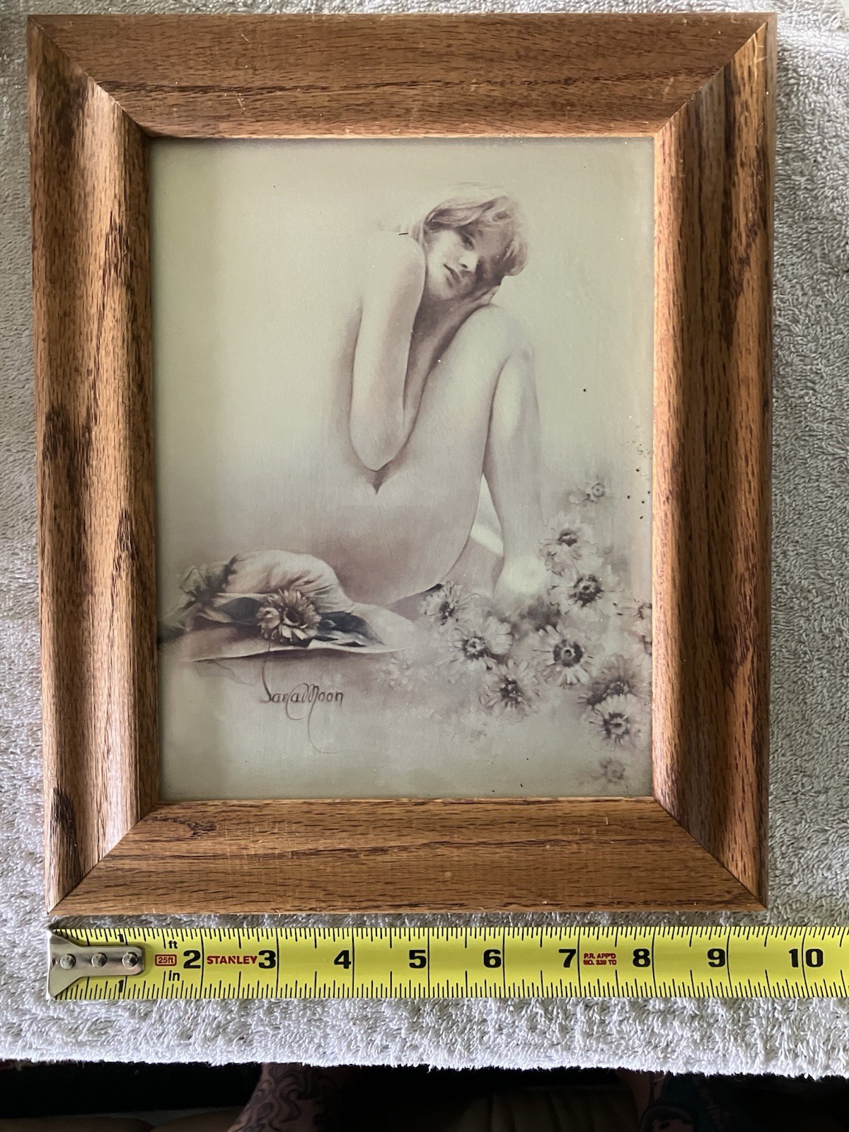 Sara Moon Art Size 9 1/2x 11 1/2 Framed