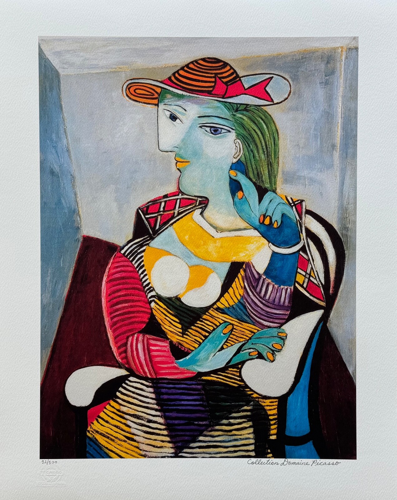 Pablo Picasso PORTRAIT OF MARIE THERESE WALTER Estate Signed Giclee Art 26″x20″
