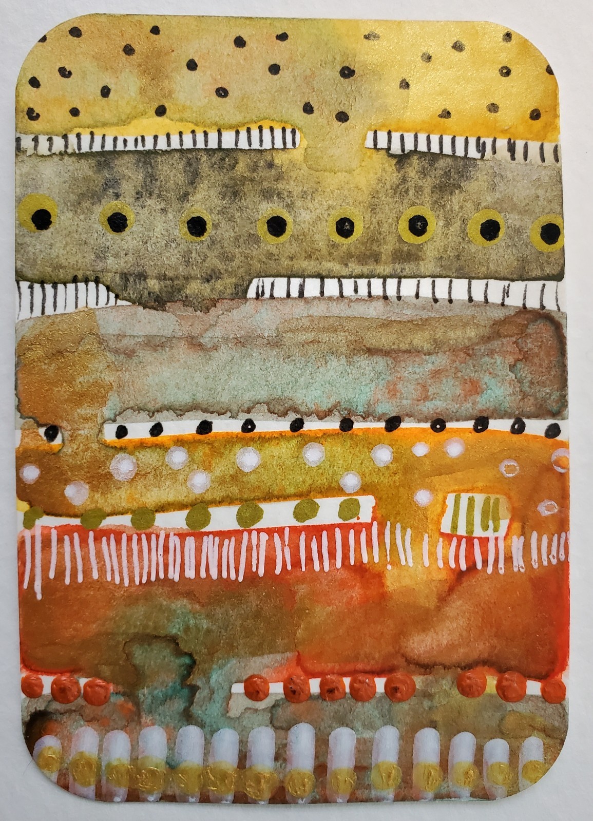 ACEO Original Collage Art 2.5″ x 3.5″ Numbered And Signed OOAK Mixed Media
