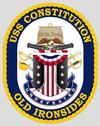 USS Constitution art print Old Ironsides US Navy Frigate Ship Charlestown Gift