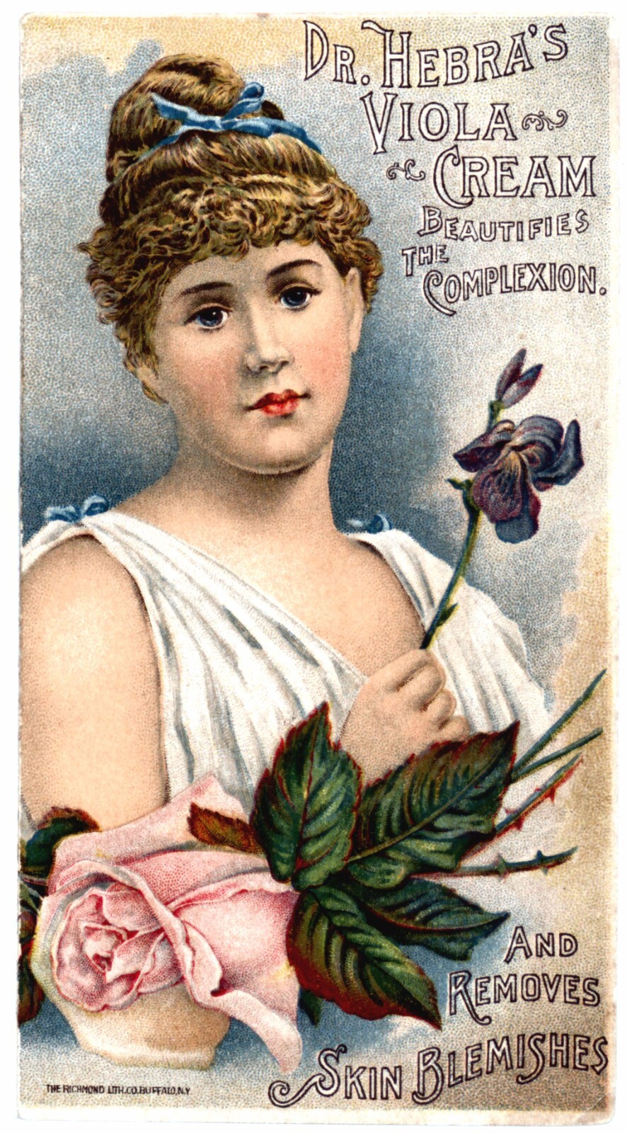 Viola Cream Ad 11 x 17 Giclee Reproduction Print Premium Matte Paper