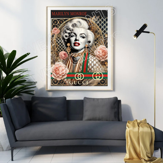 Gucci Fashionable MARILYN MONROE LUXURY PRINT 18×24 (LIMITED EDITION)