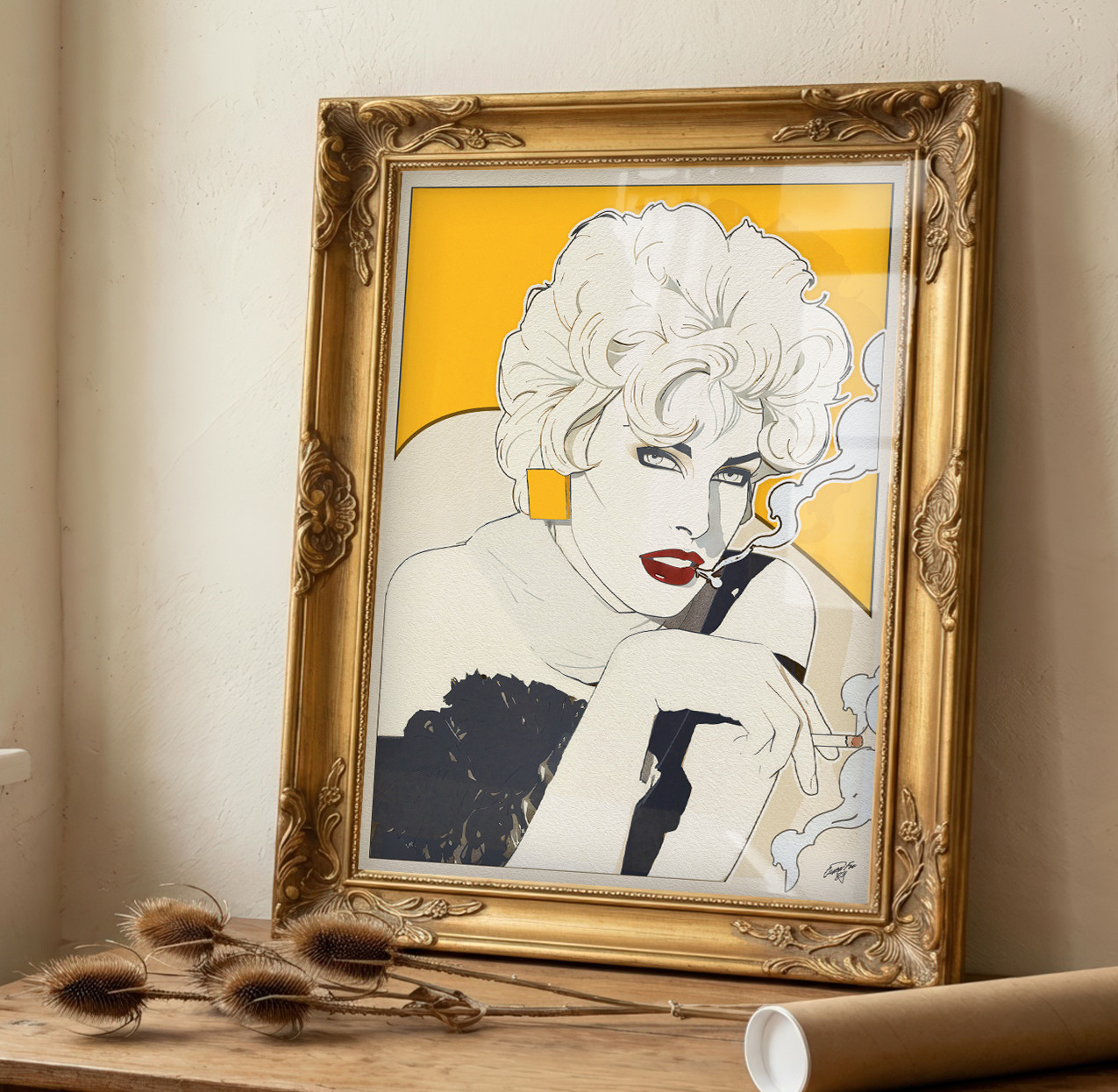 Femme Fatale – Nagel Inspired Fashion Original Pop Art Poster Print