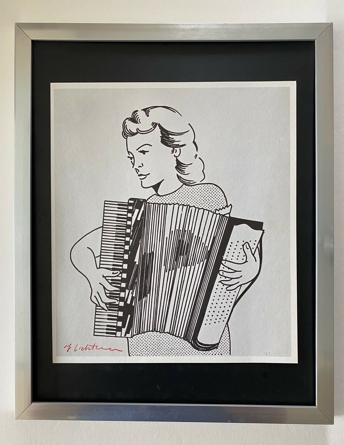 Roy Lichtenstein | Vintage 1970 Signed | Mounted & Framed Offset Lithograph