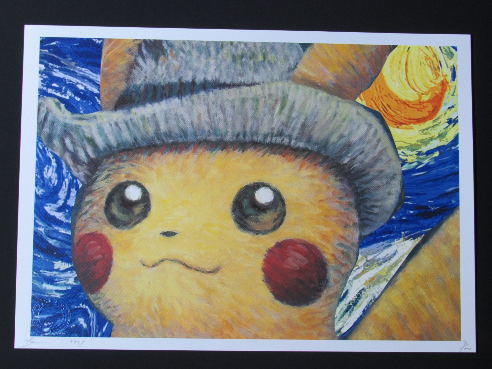 Death NYC 13×18 Pop Art Limited Edition Signed Numbered VanGogh Pikachu Pokemon
