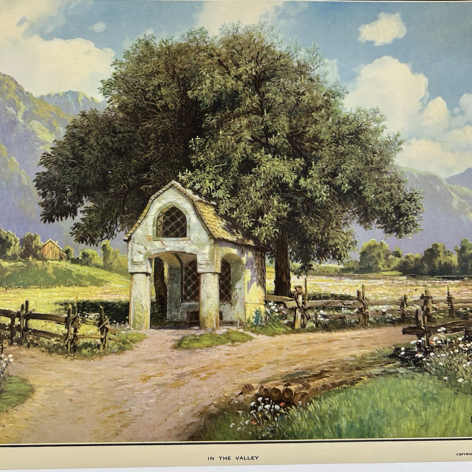 Vintage 1925 Hans Frahm Munchen “In the Valley” Pictorial Review Art Print K-1