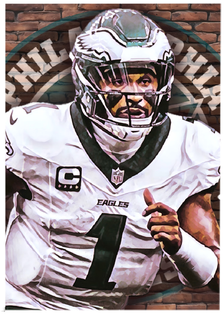JALEN HURTS * Philadelphia Eagles * FOOTBALL * Novelty Art Card * ATC ACEO