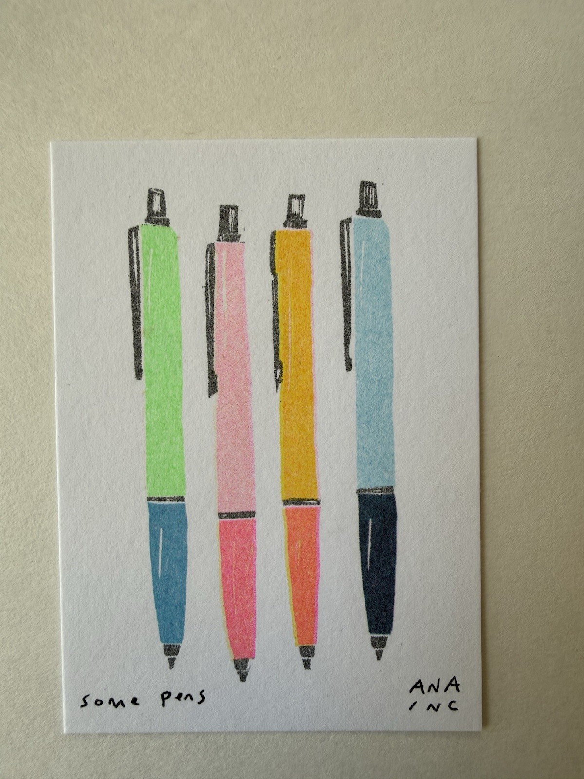 Ana Anastasia Inciardi Mini Print – New Collection – Some Pens