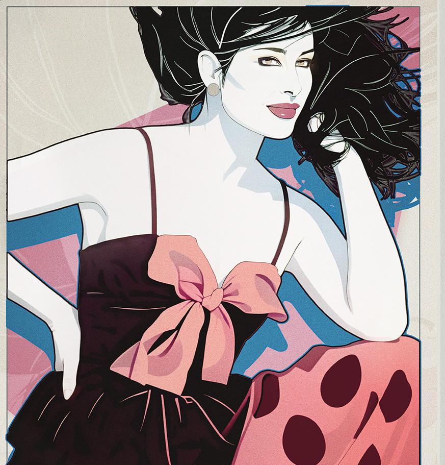 ‘Andie’ Patrick Nagel inspired Fine art Pop art print 80’s Fashion Poster