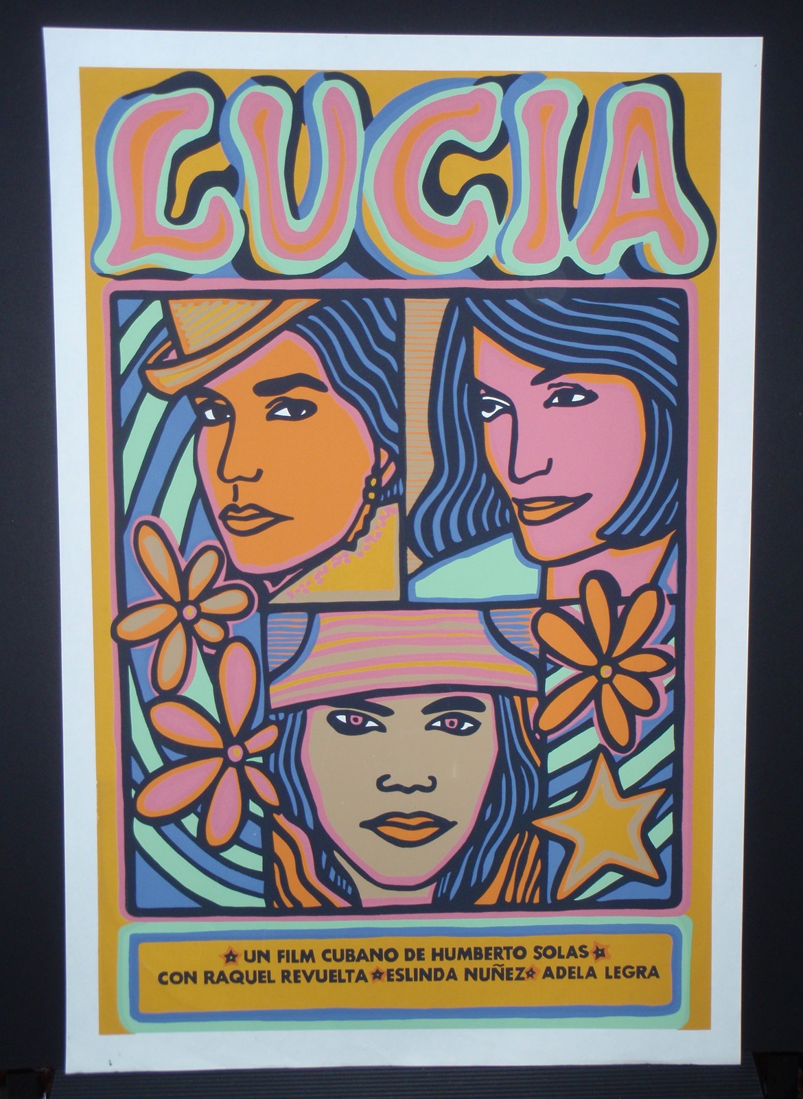 LUCIA /// Cuba Silk-screen Movie Poster by Famed Cuban Pop Artist Raul Martinez