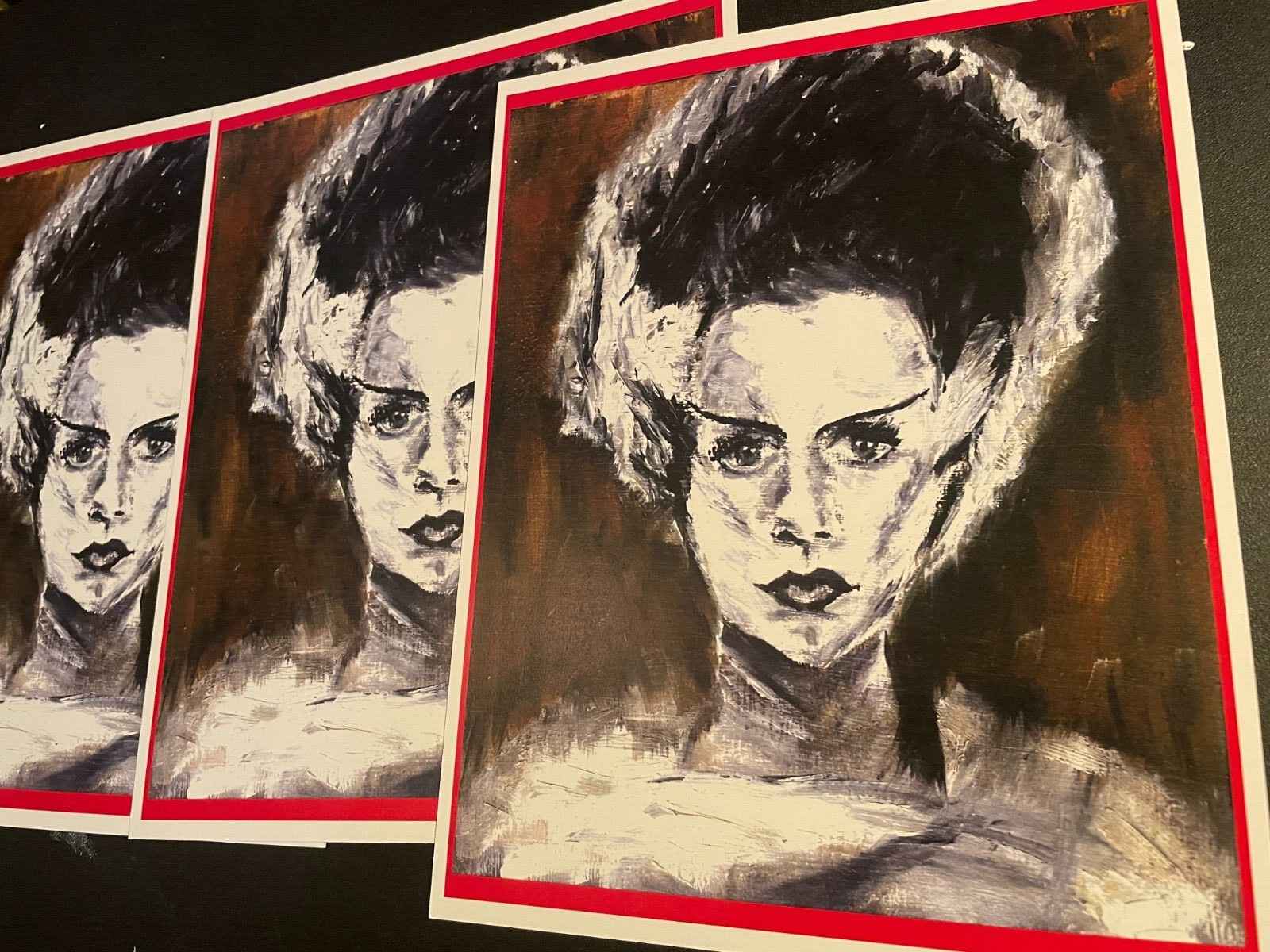 Bride of Frankenstein, horror artwork print, 8×10 inches, horror movie print
