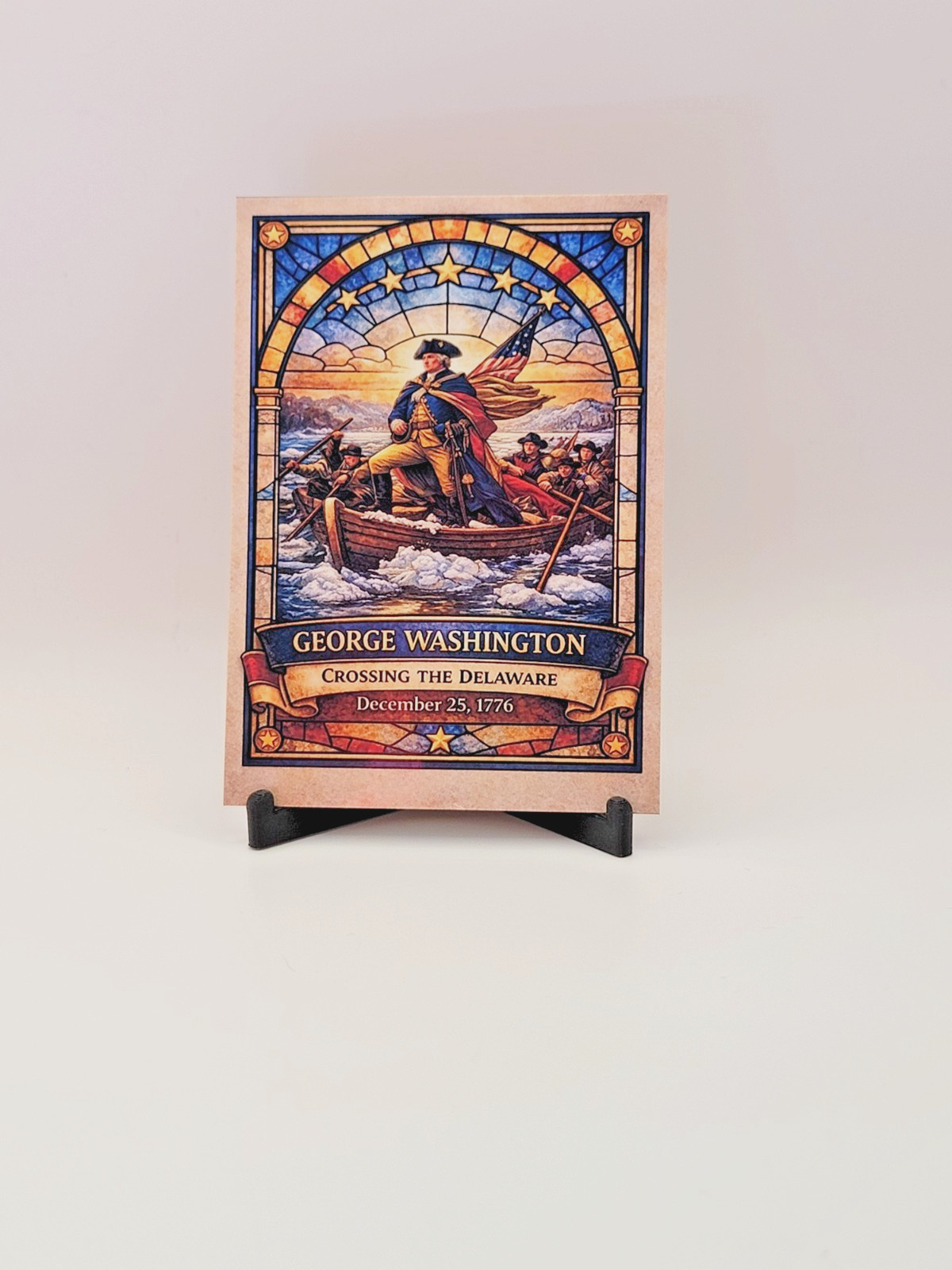 ACEO Art – George Washington Crossing the Delaware 1776 Tribute Print