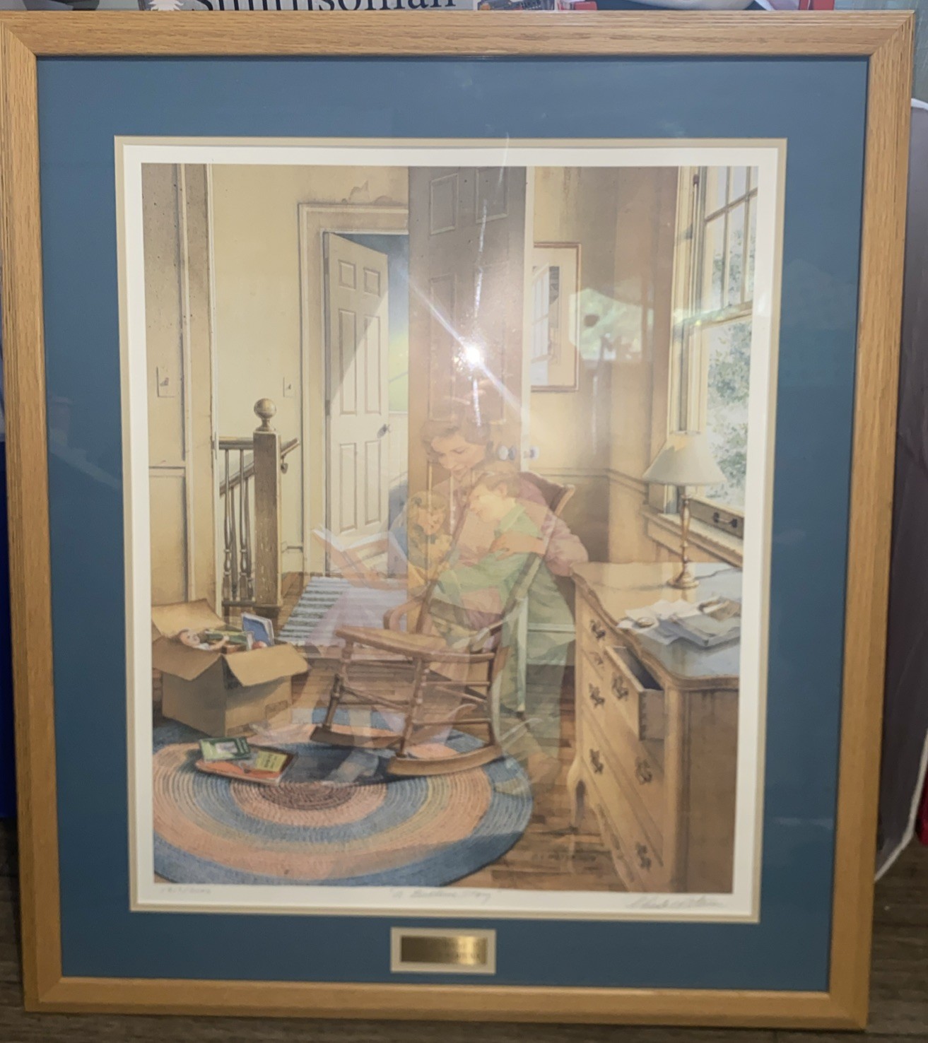 CHARLES L PETERSON A Bedtime Story” Framed Limited Edition! 1917/3000 With COA!