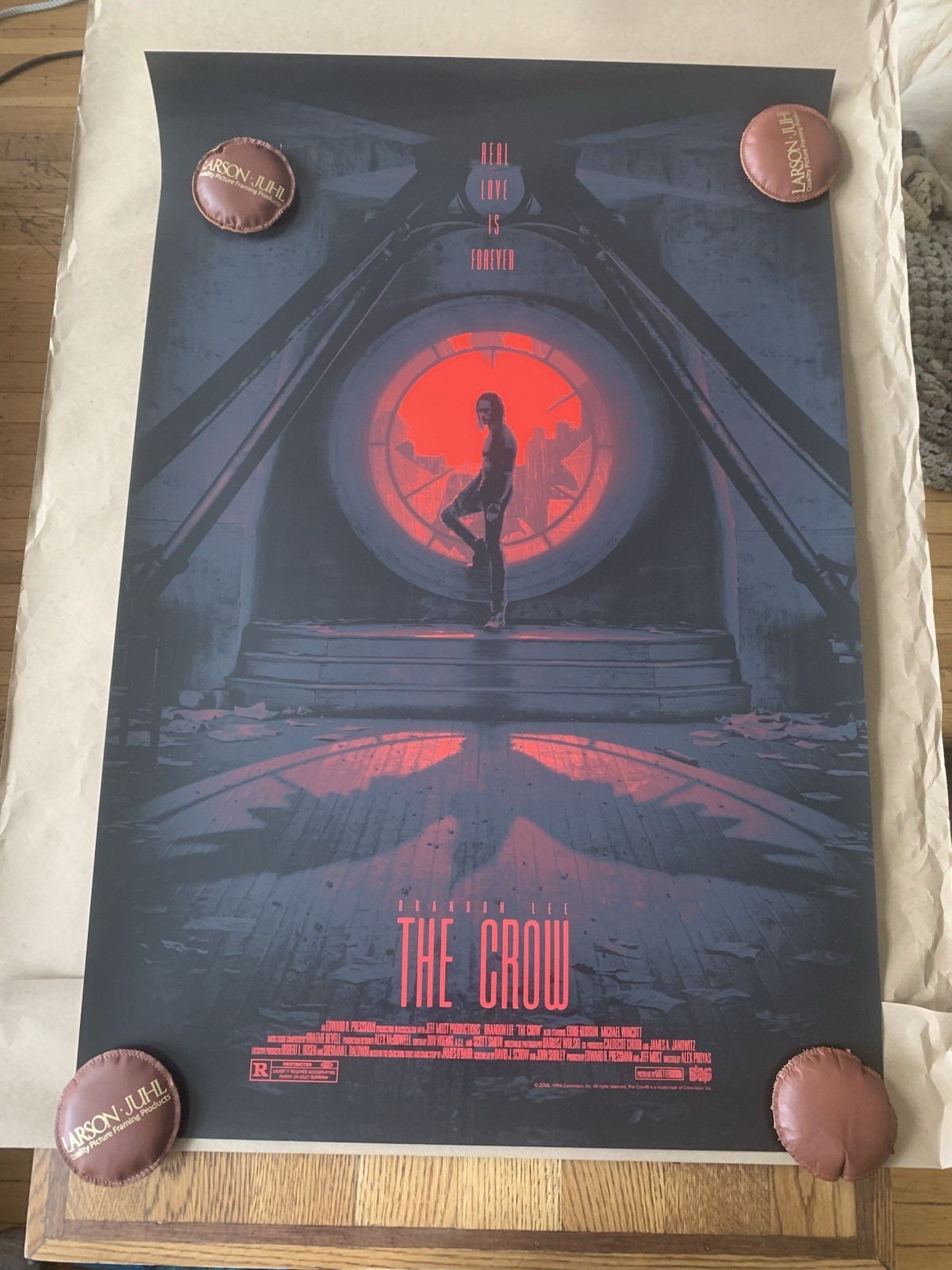 The Crow Poster Matt Ferguson Bottleneck Gallery Limited Set Both Variants