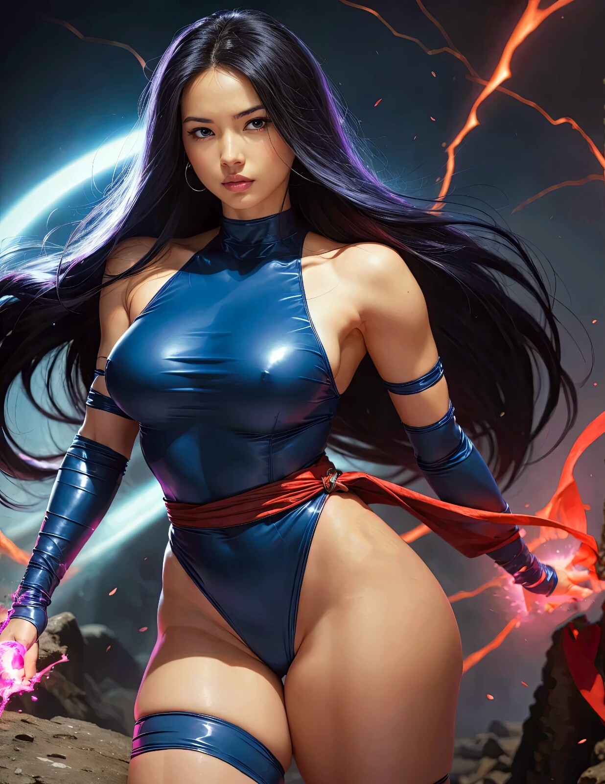 “Psylocke 17” 8.5×11 Fine Art Print Limited to Only 20 Hand-Numbered Copies