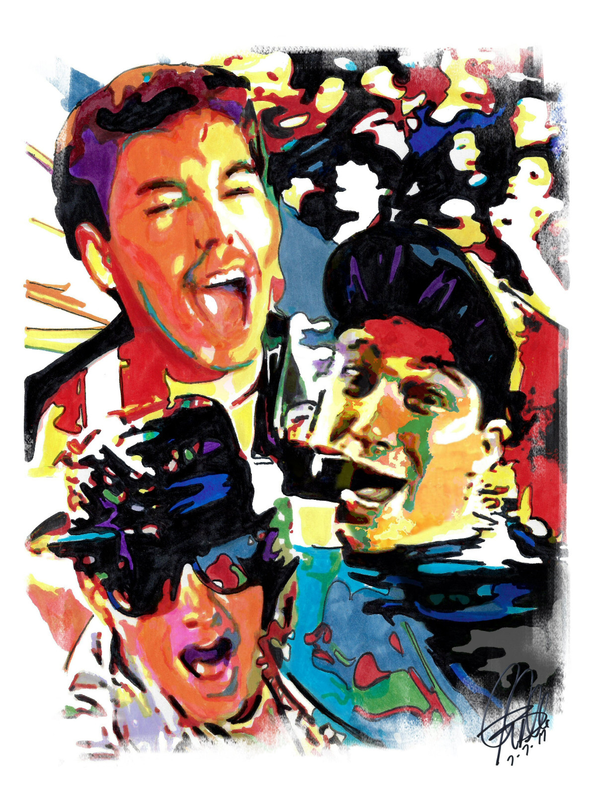 Beastie Boys Hip Hop Rap Rock Music Poster Print Wall Art 8.5×11