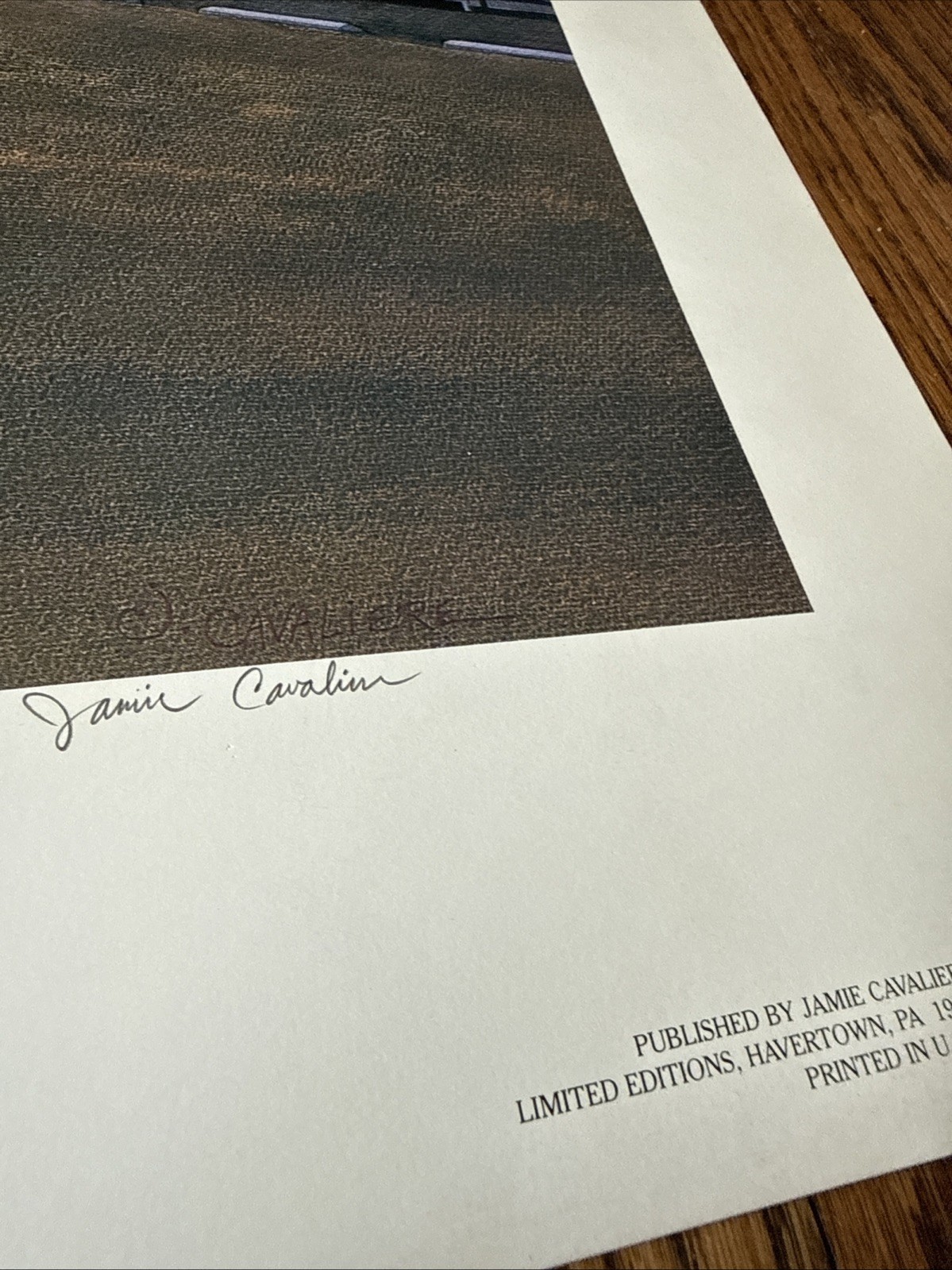 Signed Numbered 312/500 Print Jamie Cavaliere Avalon Yacht Club The Last Sunset