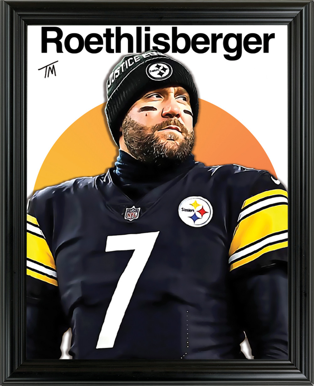 Ben Roethlisberger Framed Sports Art Photo by Thomas Maxwell