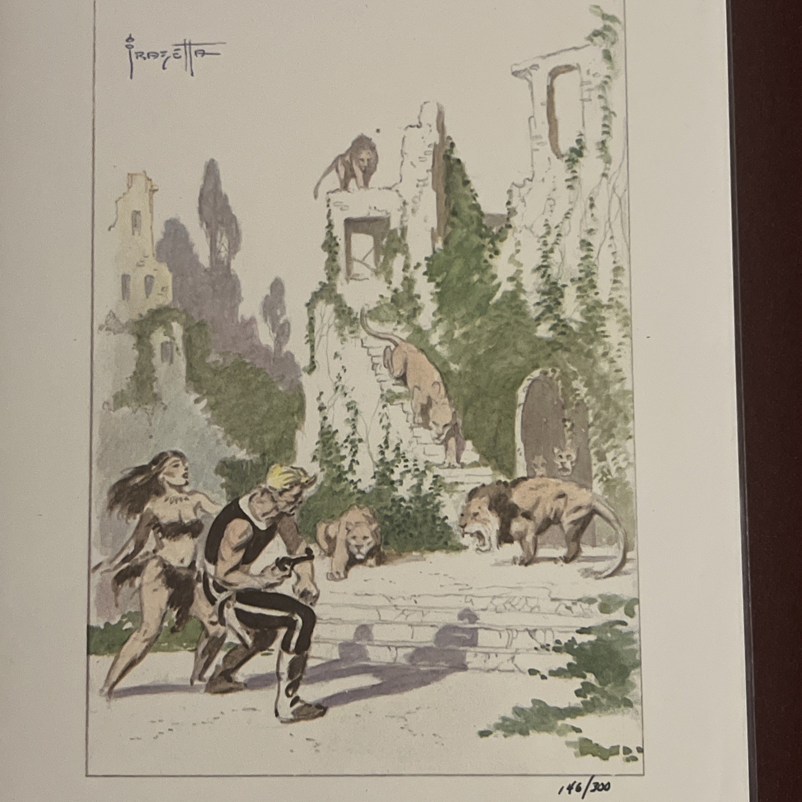FRANK FRAZETTA Ace Paperback Cover THE LOST CONTINENT Print #146/300 LIMITED ED