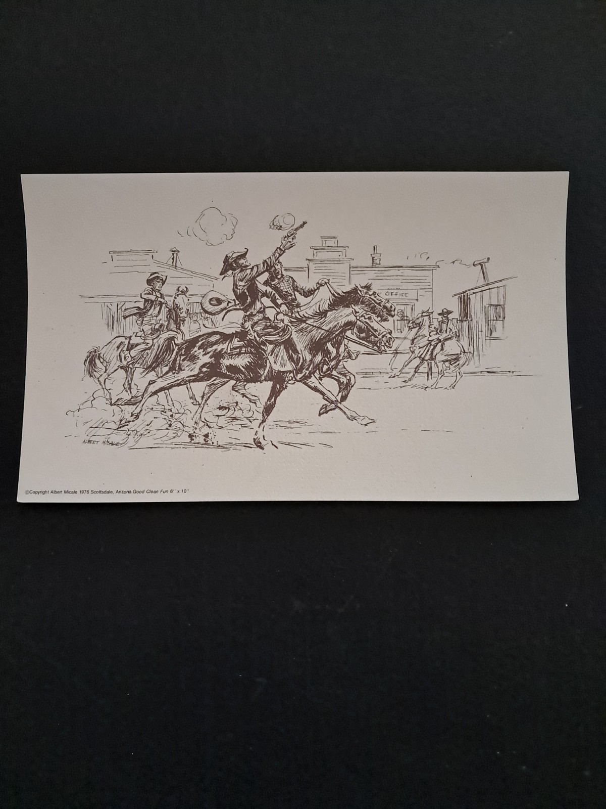 “Good Clean Fun” Vintage Art Print 1976 Albert Micale Comic Book Artist-Unframed