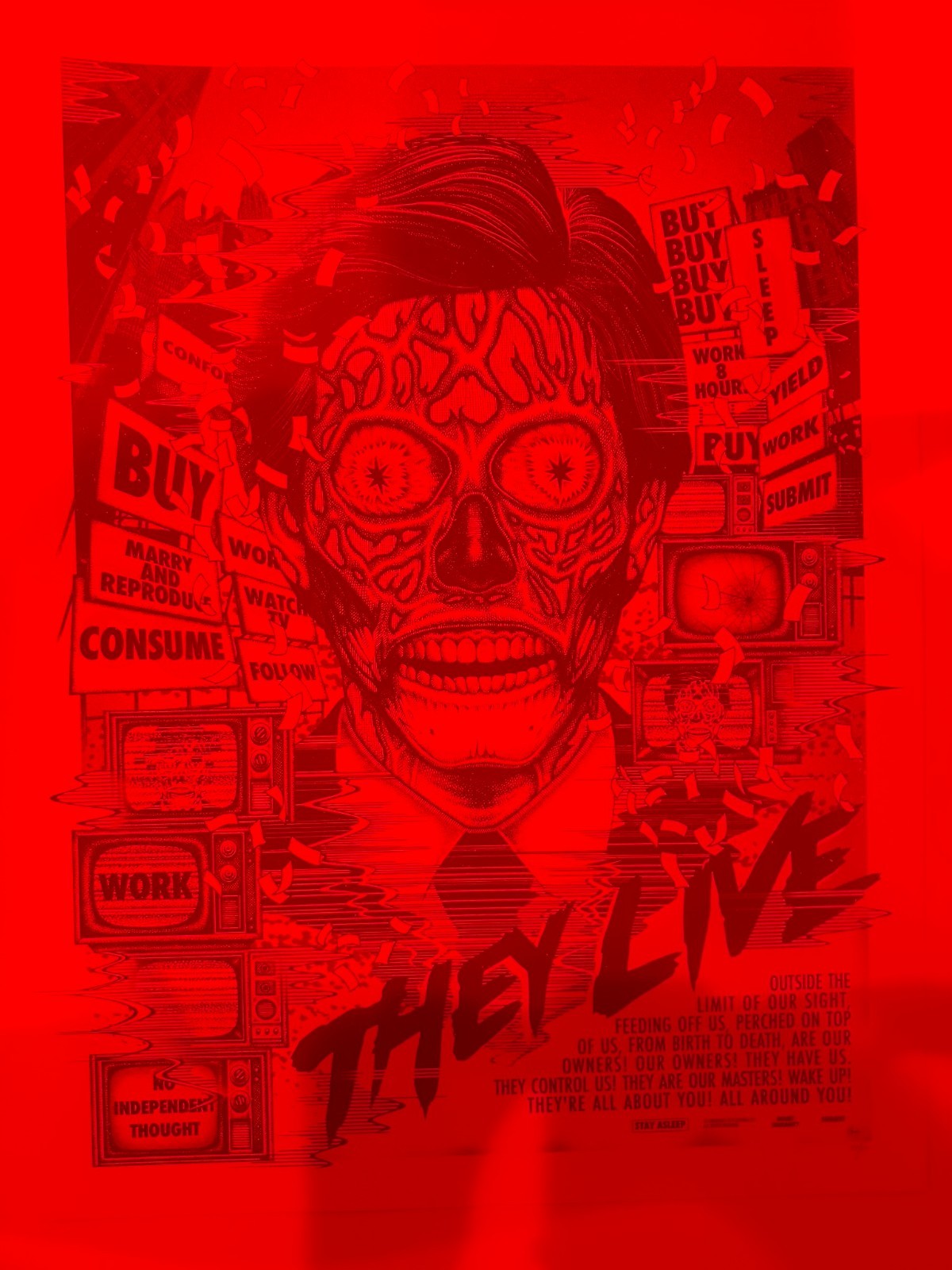 2026 SDCC Mondo They Live Paul Jackson Poster Print Decoder Glasses IN HAND