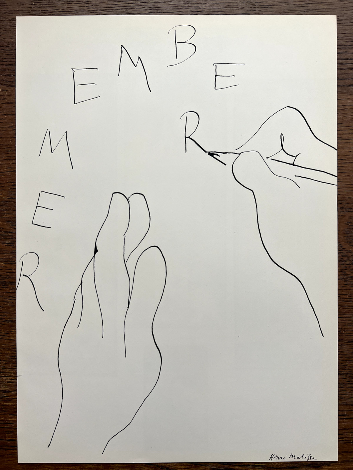 Henri MATISSE Original 1938 HELIOGRAVURE “Remember” Plate Signed