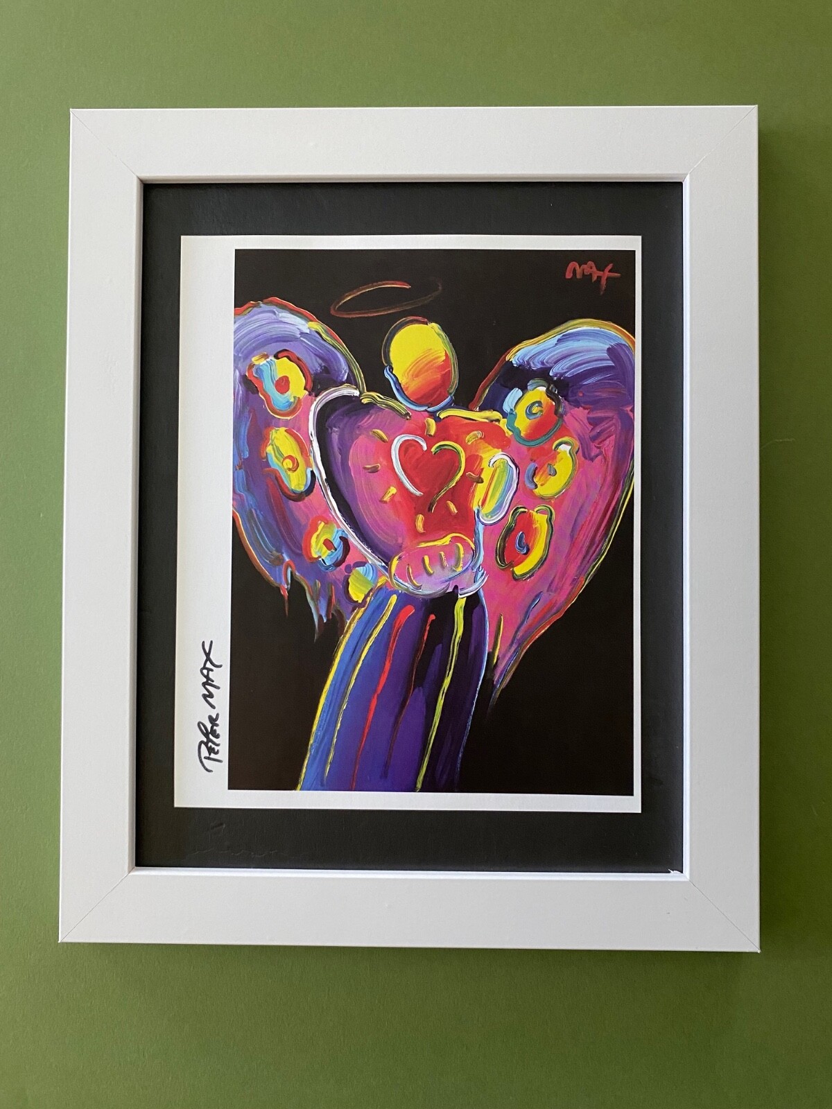 PETER MAX COLORFUL SIGNED POP ART PRINT PROFESSIONALLY FRAMED READY TO HANG