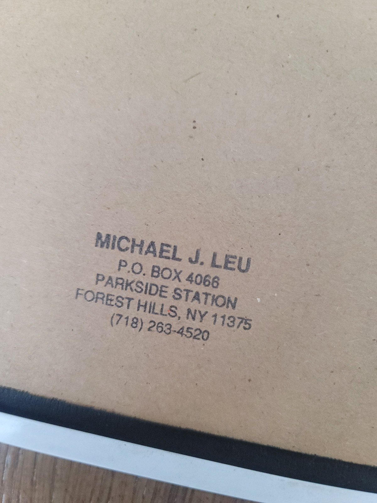 Michael J Leu New York City – Lincoln Center 1991 Pencil Signed And Back Stamped