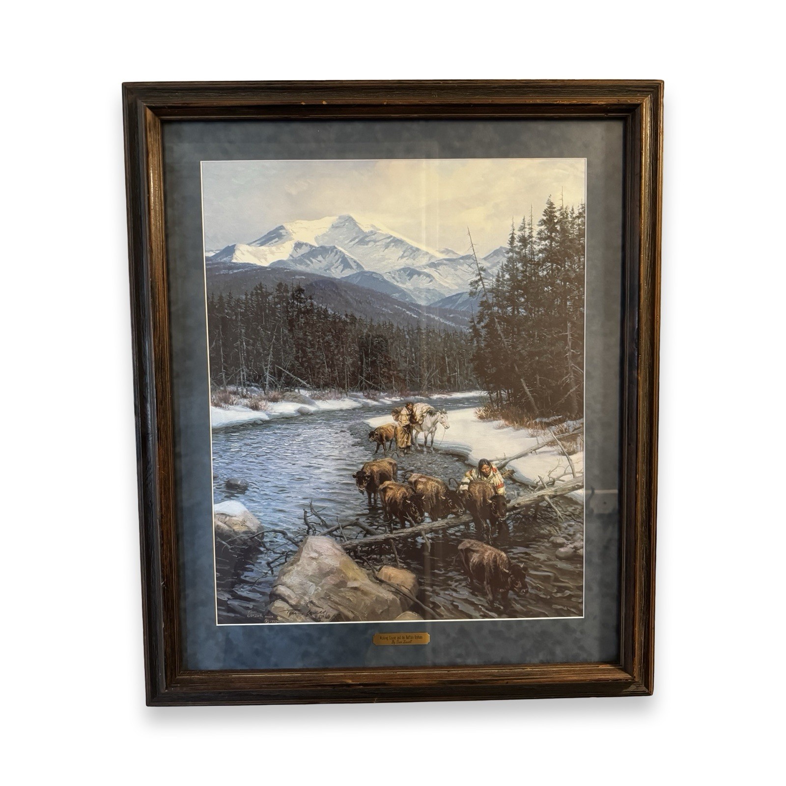 Thomas Lovell Signed Limited Edition Print 539/650 Walking Coyote 1982 Framed