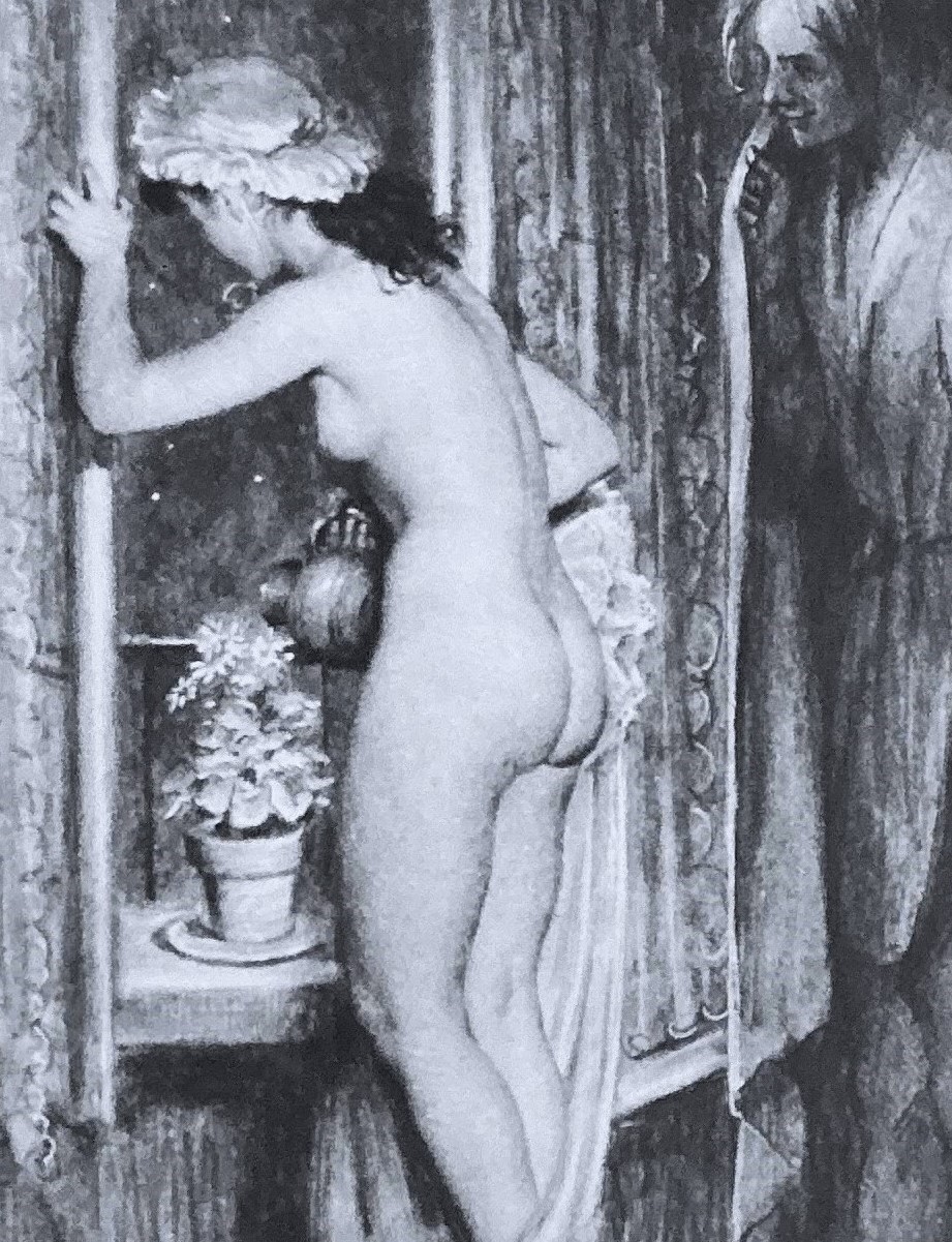 Paul-Emile Bécat | Bohemian Nude Drypoint | Mid-Century Modern Paris 1951