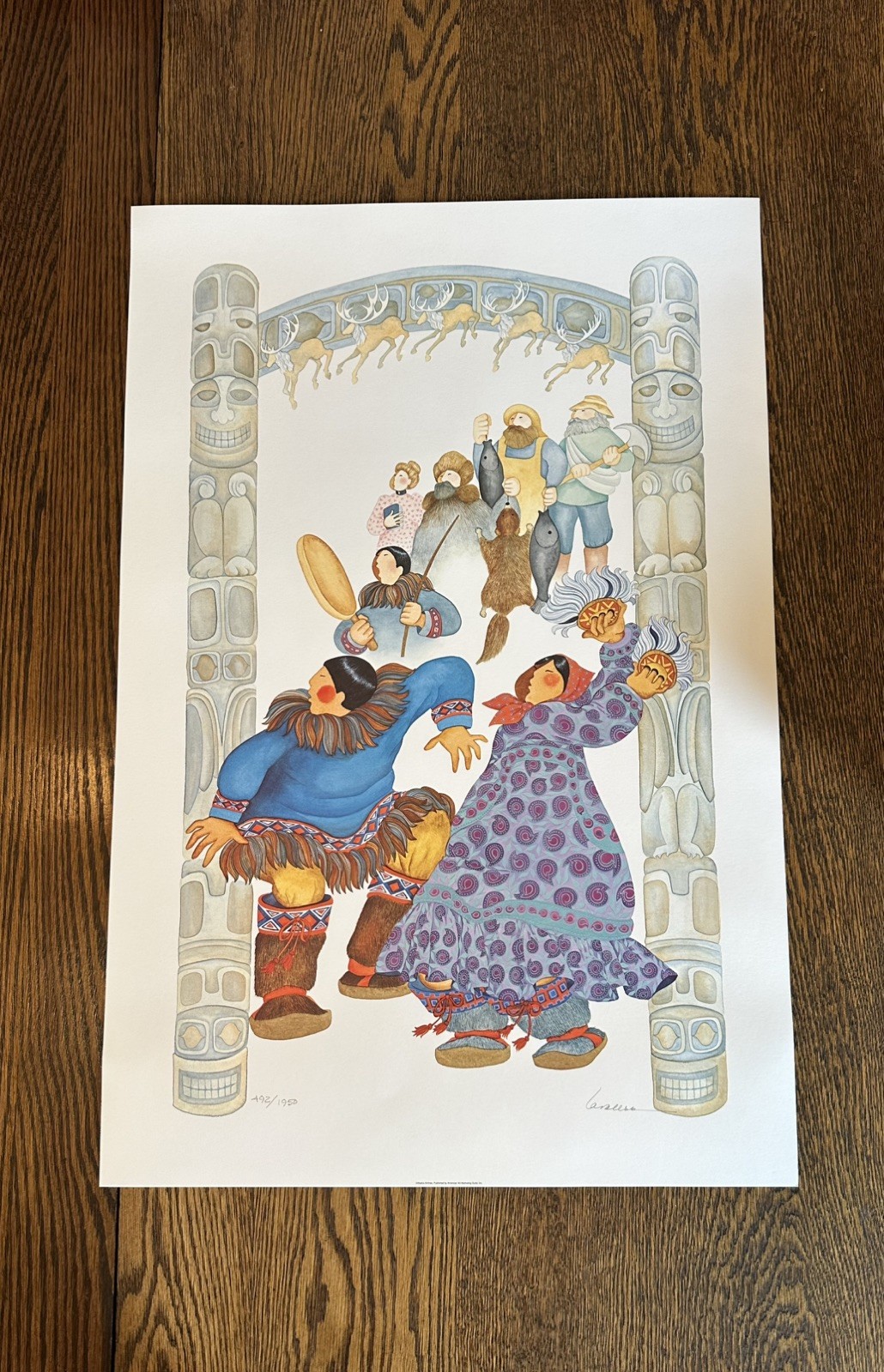 Barbara Lavallee Signed “Russia Alaska Reunion” Lithograph Set original package