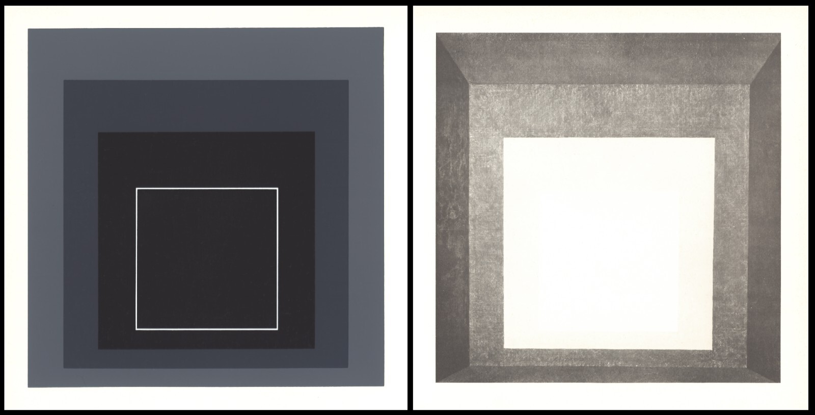 Josef Albers “Homage to the Square” Serigraph “WLS VIII” with verso “Apparition”