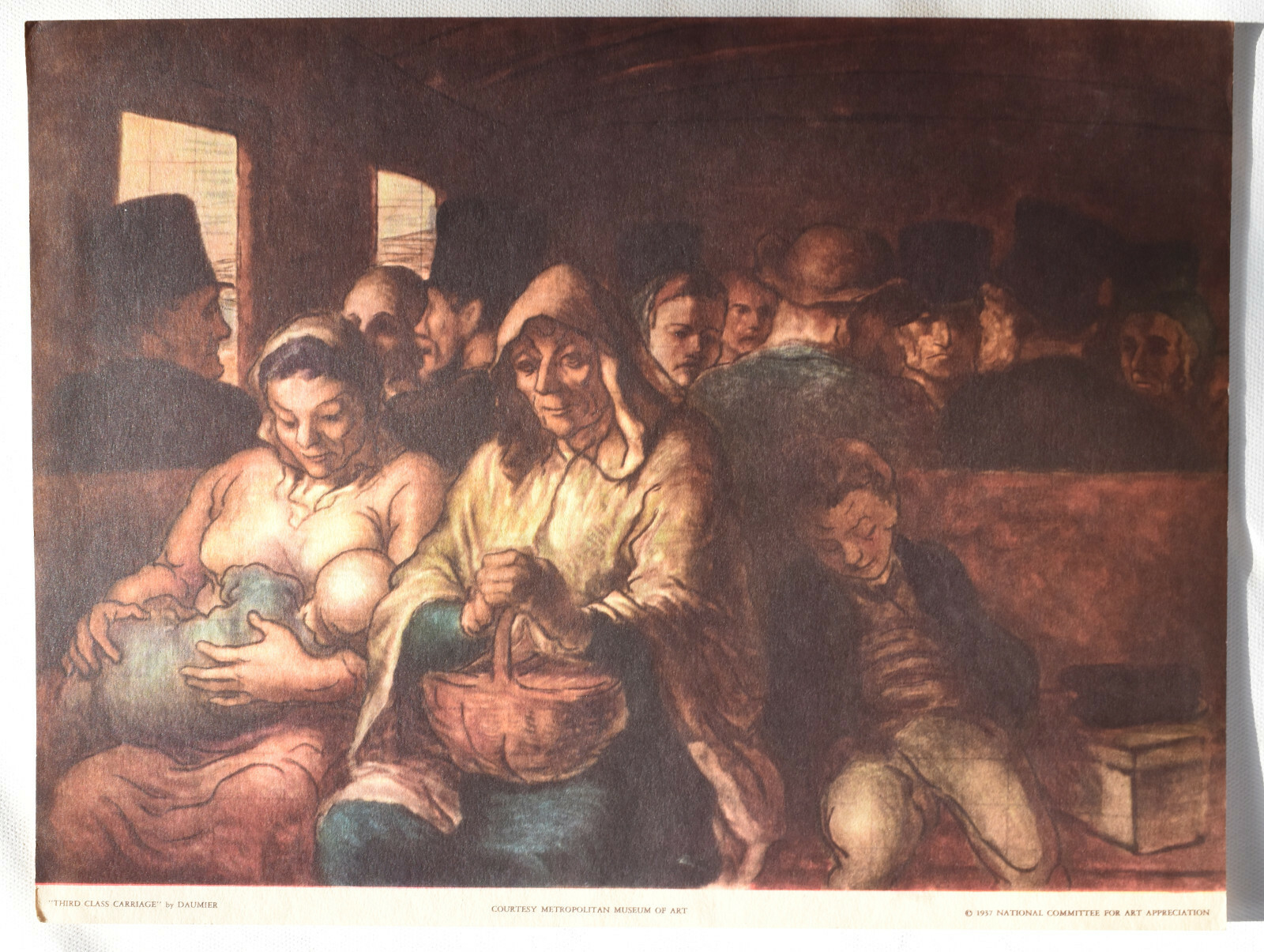HONORÉ DAUMIER LITHOGRAPH BY NCFAA, 1937