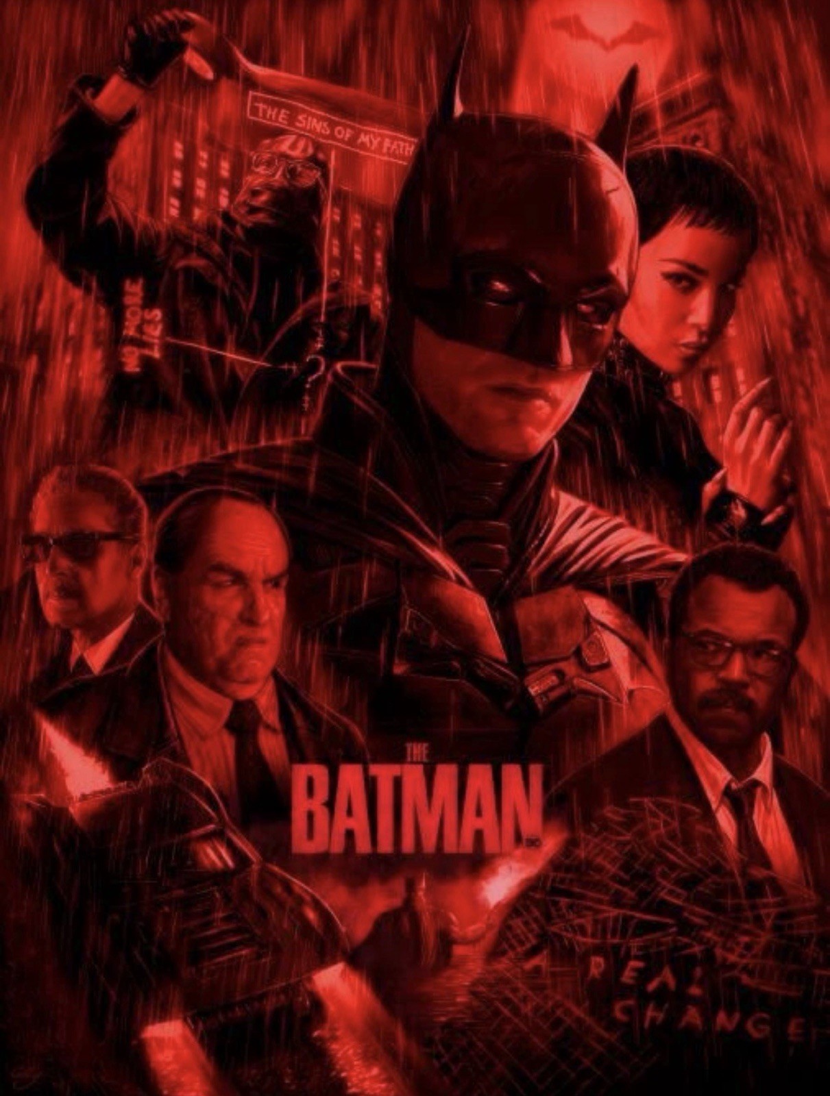 THE BATMAN Variant By Sam Gilbey Art Print 1/50 Bottleneck Gallery IN HAND