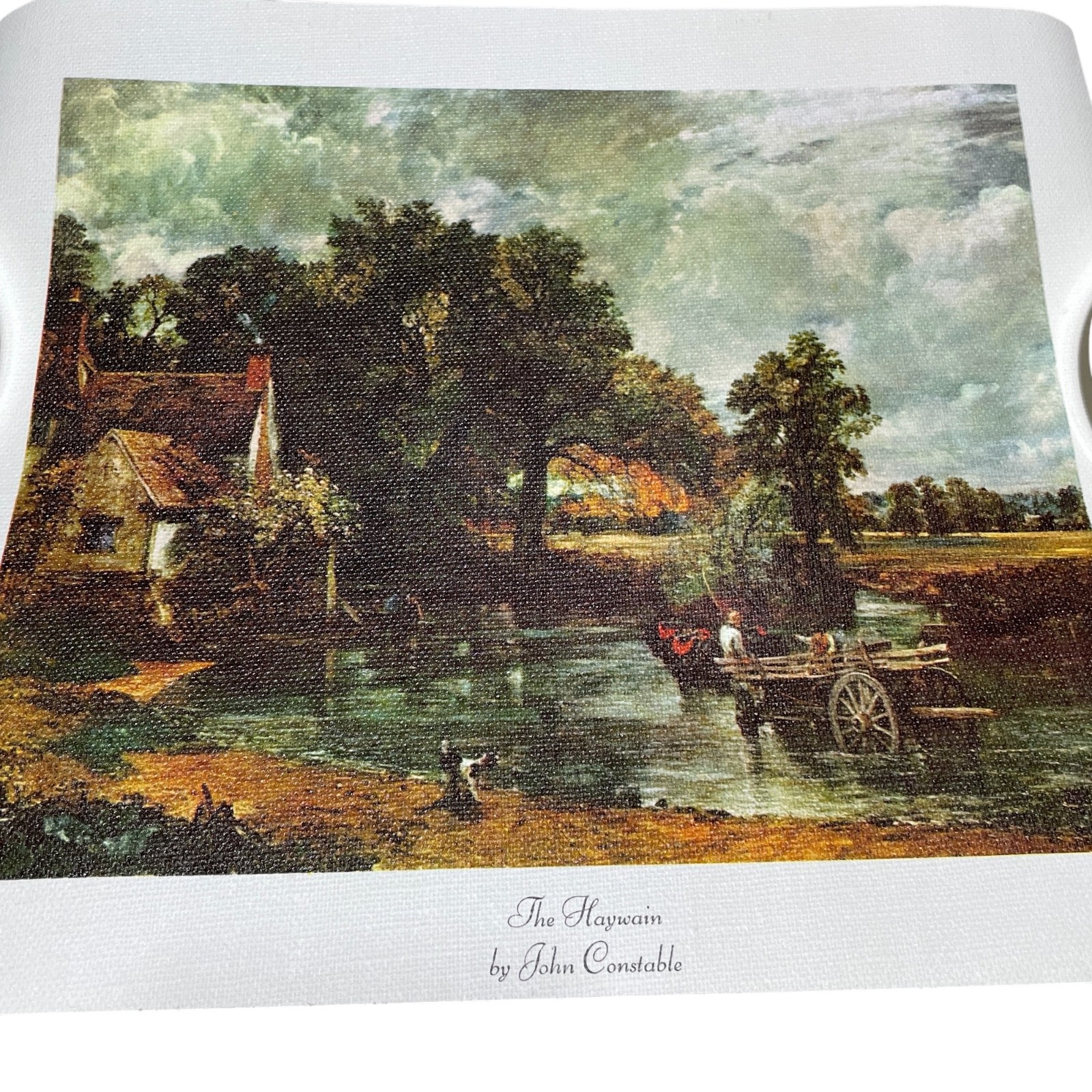 John Constable The Hay Wain 12 x 10 Sanka Coffee Vintage 1970’s Reproduction