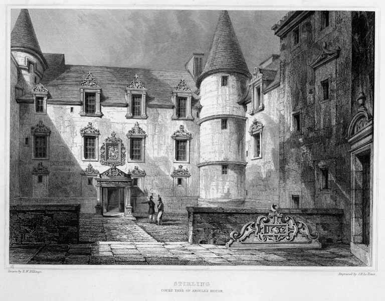 Scotland STIRLING CASTLE Wars Scottish Independence ~ 1840s Art Print Engraving