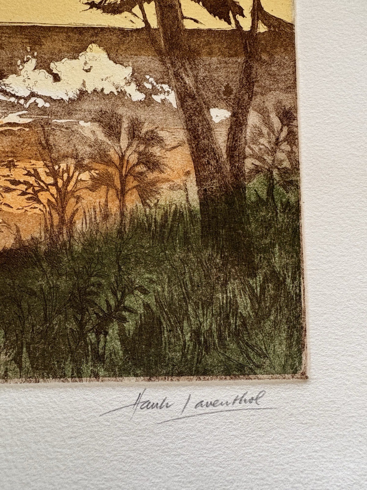 Hank Laventhol Etching Artwork 1976 – Signed #3/22 Artist Proof 22.25” x 15.25”