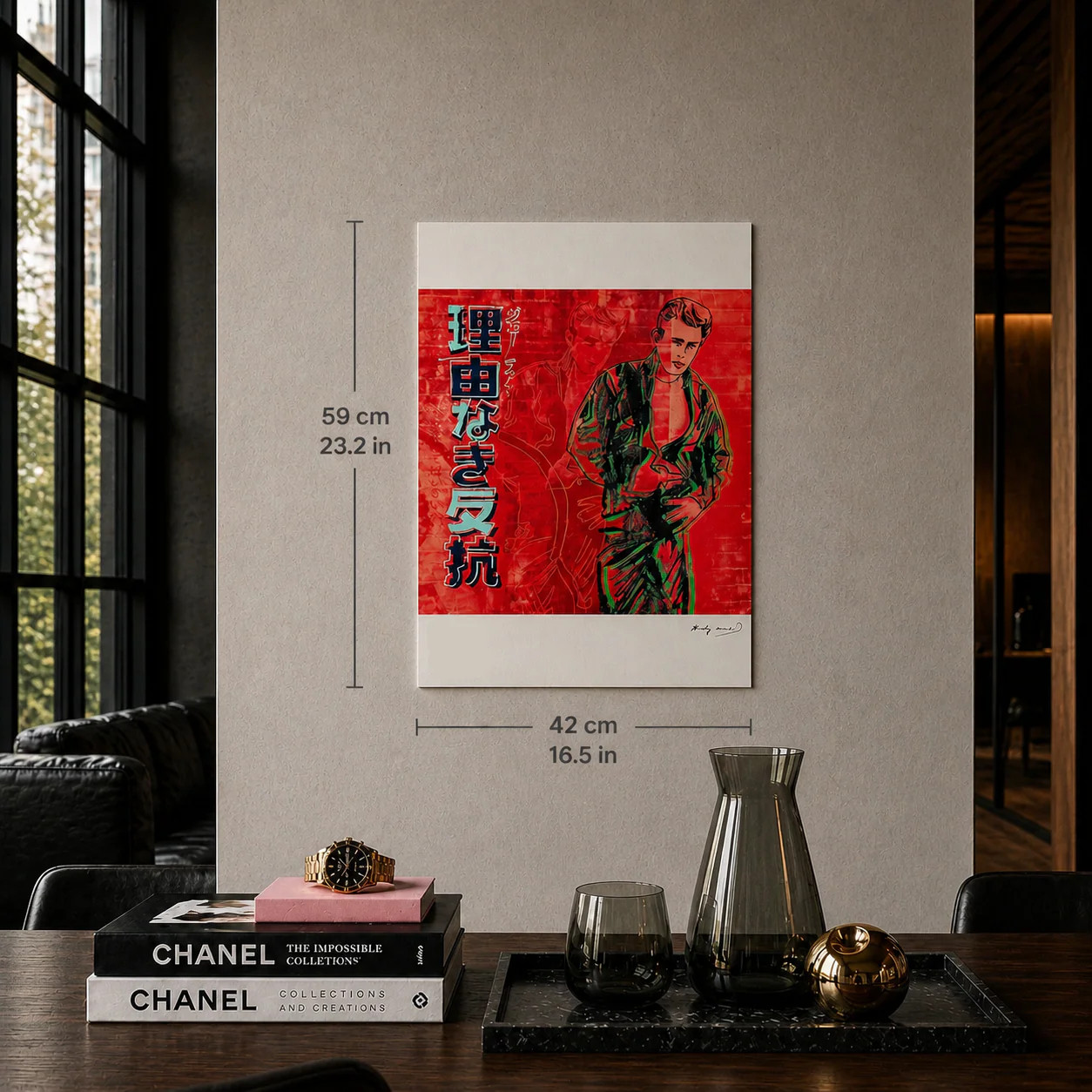 Andy Warhol James Dean Lithograph on Arches 300gsm 16.5x23in (42×59 cm)