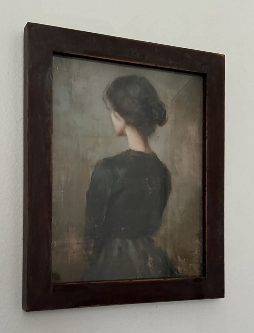 17×14” Lady Unique Rustic Gallery Art Print In Vintage Frame