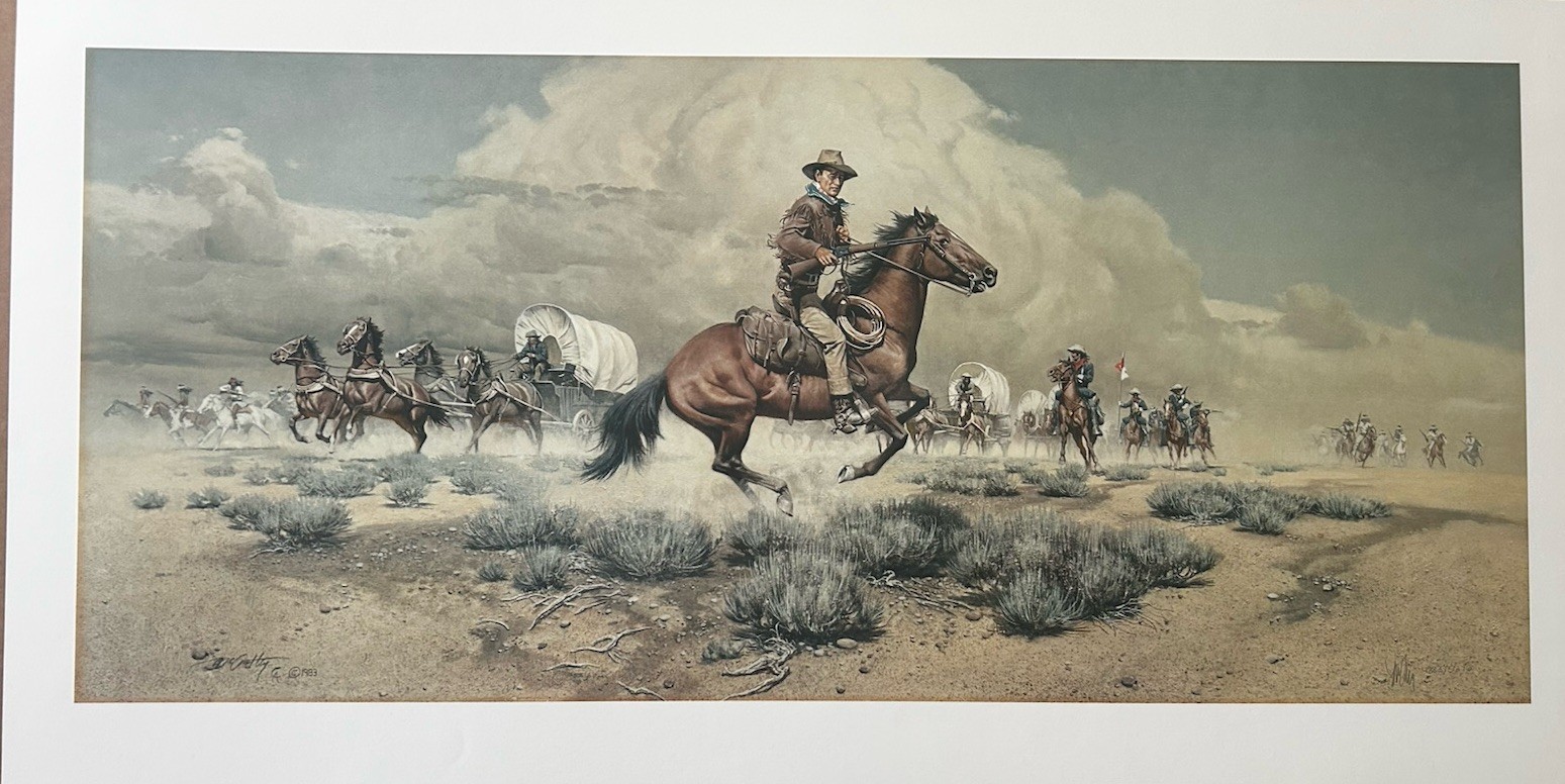 Frank McCarthy Western Art Limited Edition lithograph Print “Under Attack”