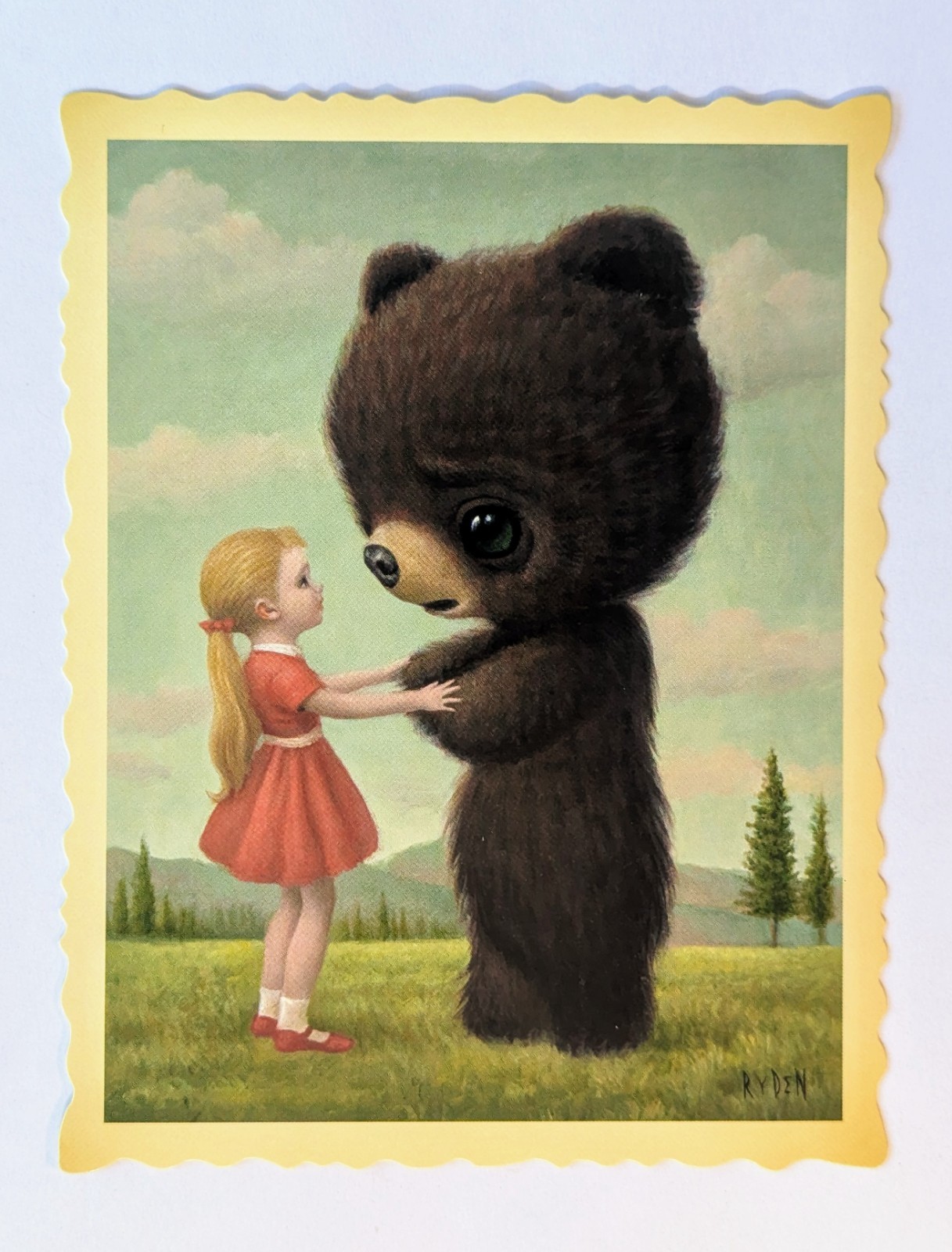 MARK RYDEN Goodbye Bear Handbill Art Print Postcard Mini Poster MINT Tree Show