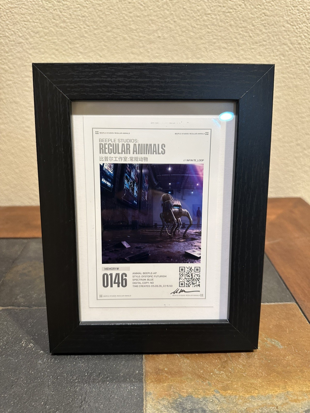 Beeple Regular Animals Certified Physical Print *SIGNED* – 1/1 #0146 BEEPLE-AP