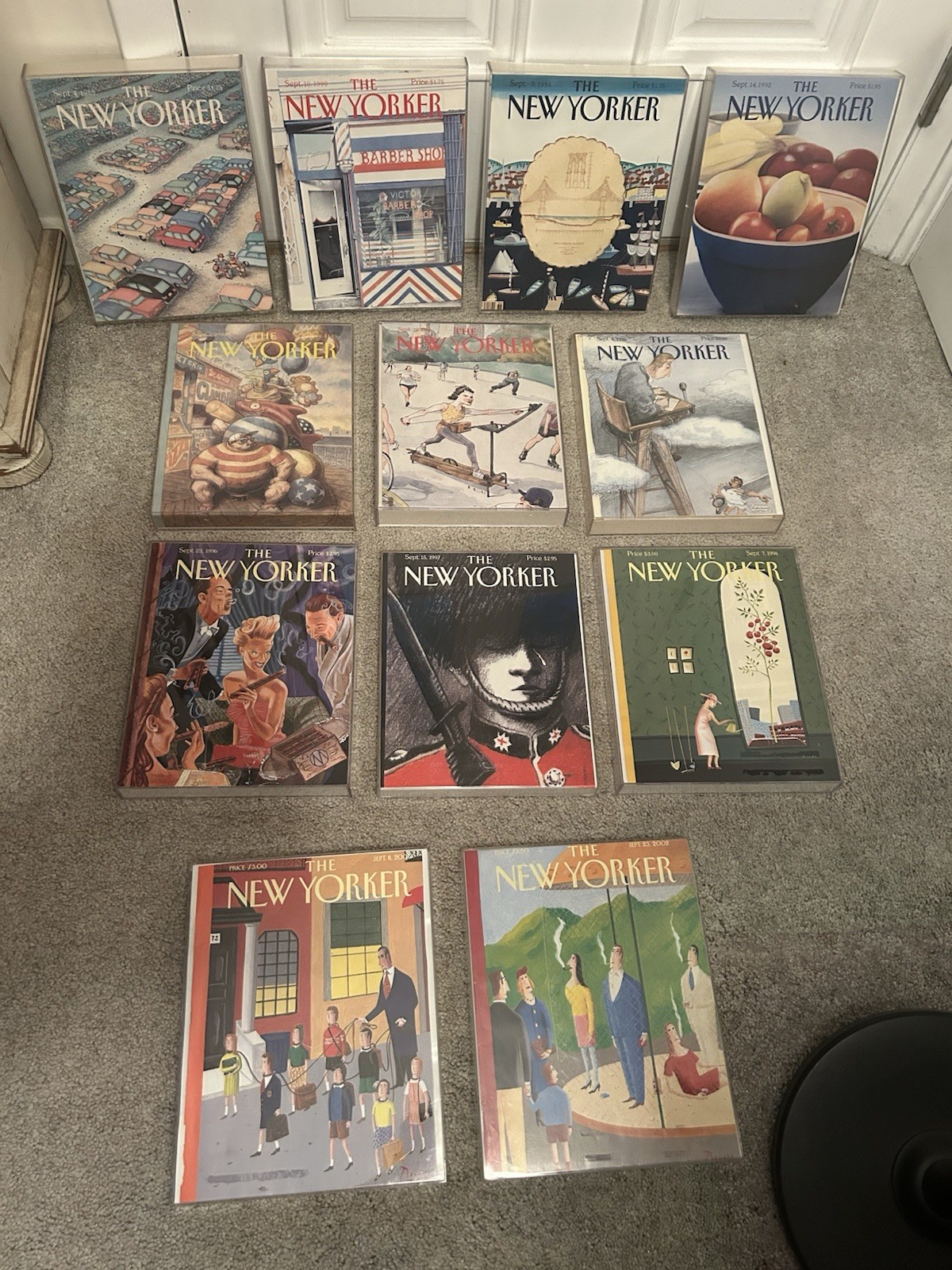 The New Yorker Magazine Covers In Box Frames 1989-2002
