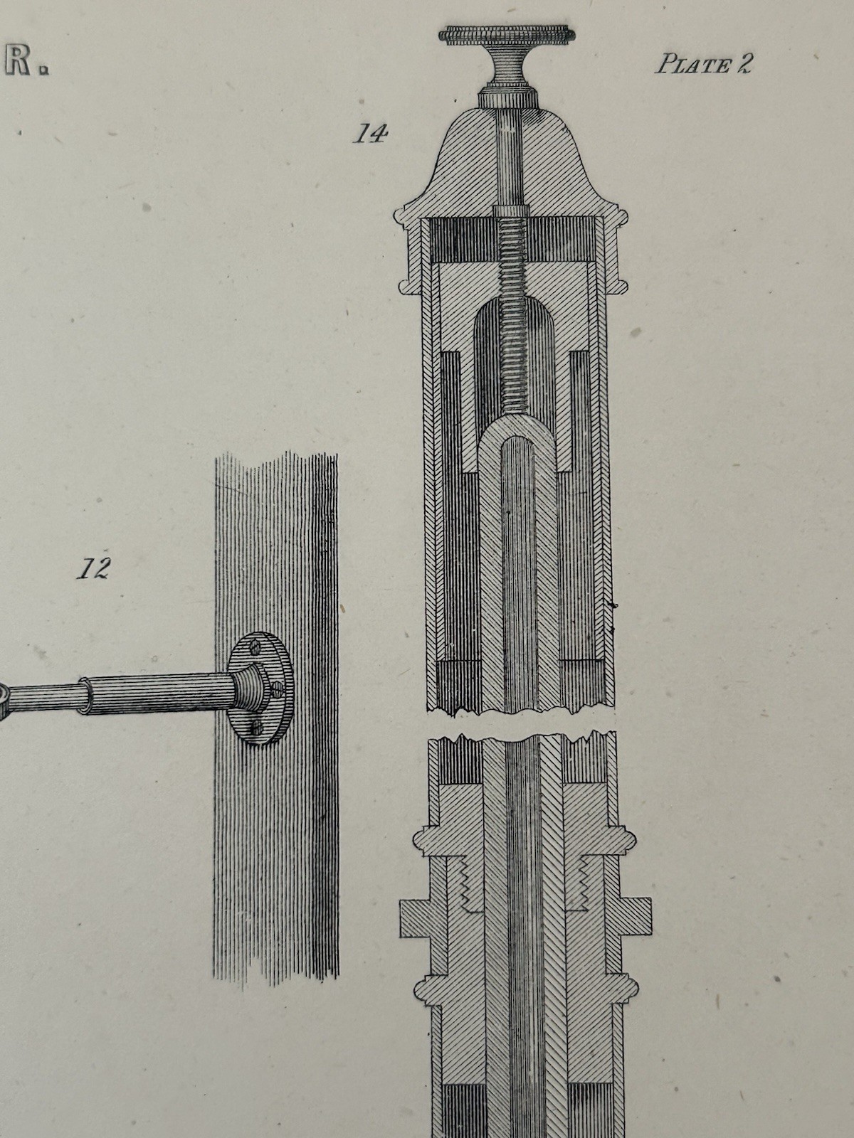Antique Print Barometer 1877 Victorian Weather Engraving Scientific Apparatus