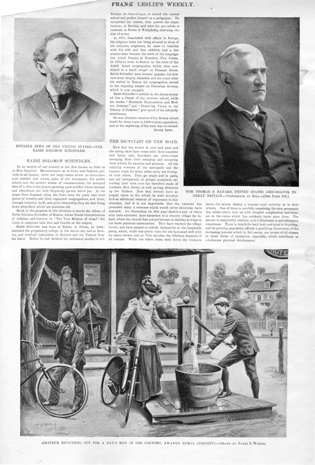 Amateur Bicyclists, out for a Day’s Run in the Country – Bicycles – 1893