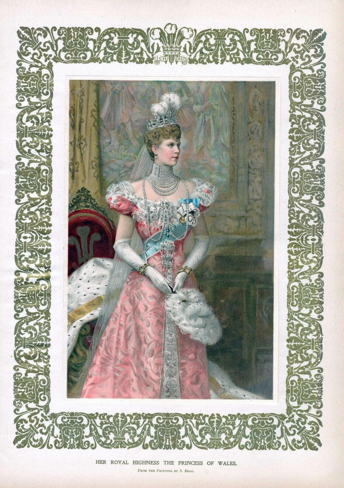 Her Royal Highness the Princess of Wales – 1902 Historical Print